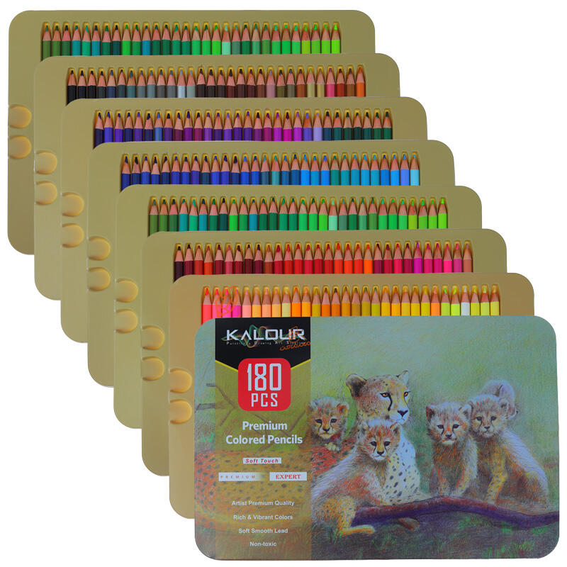 مداد رنگی 180 رنگ طرح یوزپلنگ کالور kalour